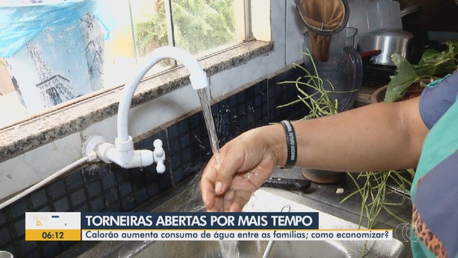 Caloro aumenta consumo de gua entre as famlias