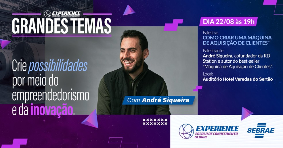 A inscrição é gratuita, mas as vagas são limitadas! — Foto: arquivo pessoal