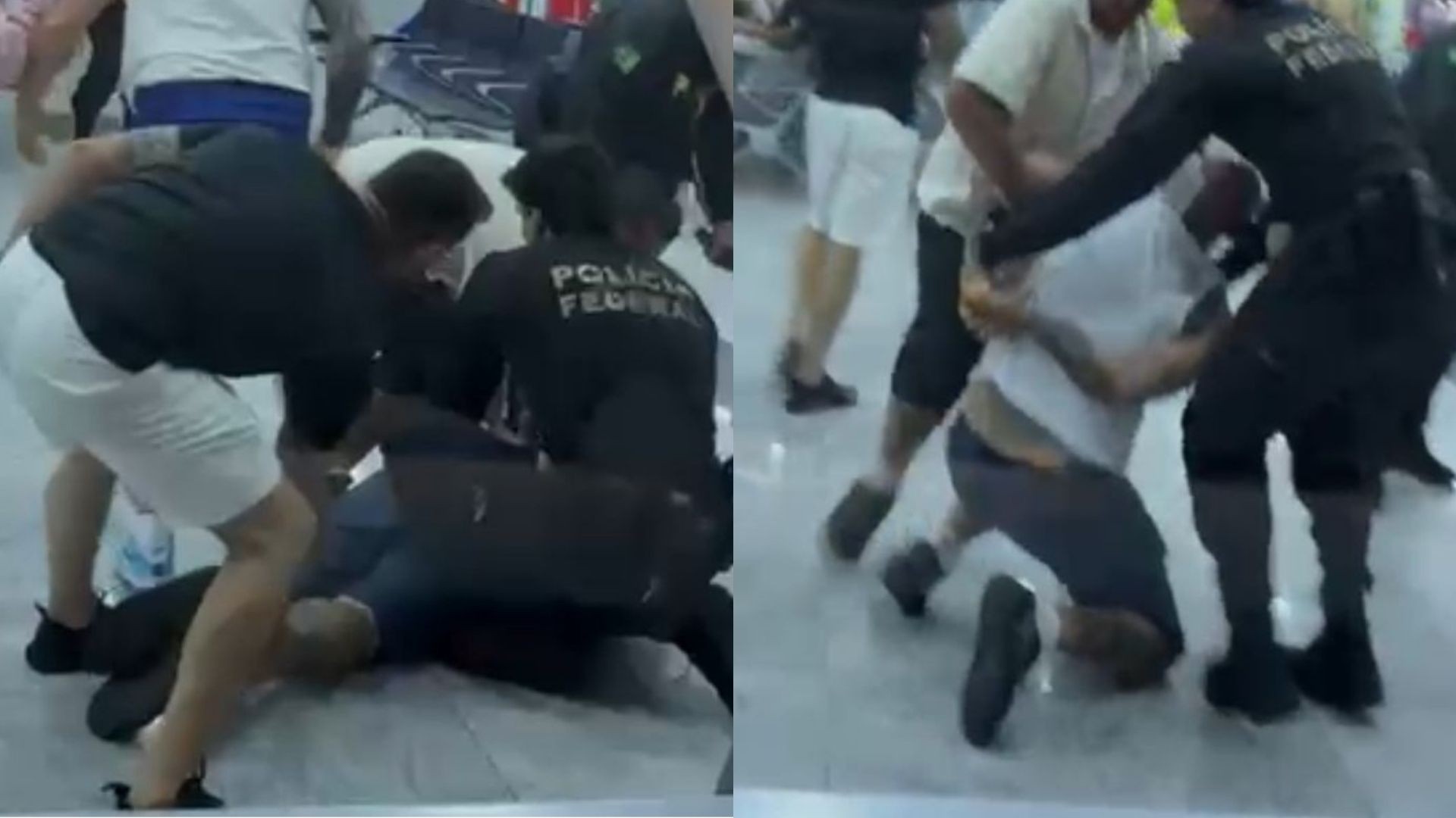 Passageiro depreda área de embarque do Aeroporto do Recife e é preso após perder voo enquanto bebia em sala vip; VÍDEO