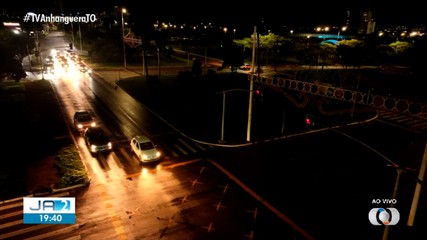 Veja como está a noite de chuva em Palmas e Gurupi
