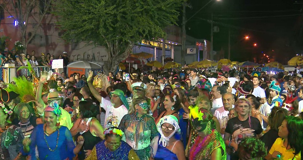 Bloco da Saudade, em Campina Grande — Foto: Reprodução/TV Paraíba