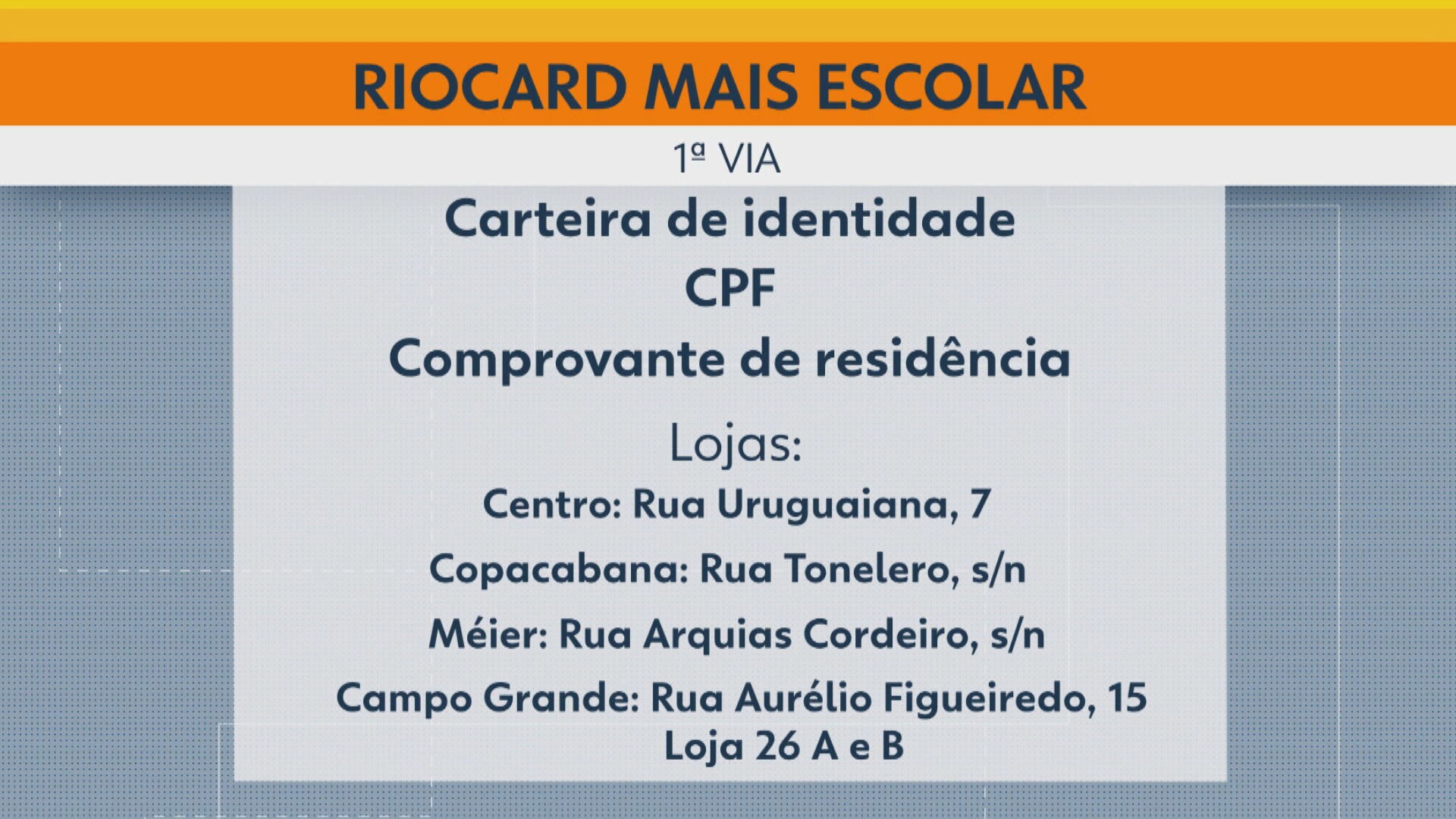 Alunos da rede municipal do Rio já podem emitir o Riocard Mais Escolar ...