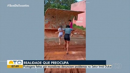 Jovens denunciam problemas na infraestrutura do setor Irmã Dulce nas redes sociais