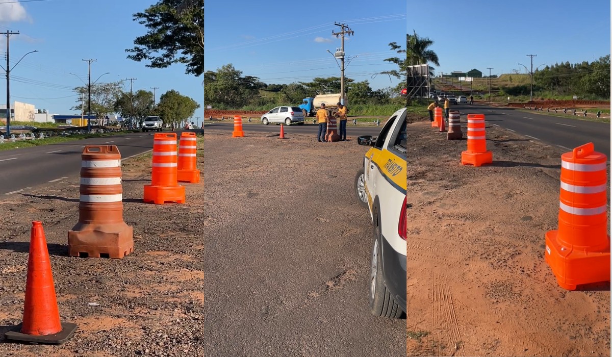 Começam as obras para conter cratera que interditou acesso a Osvaldo Cruz; via é interditada