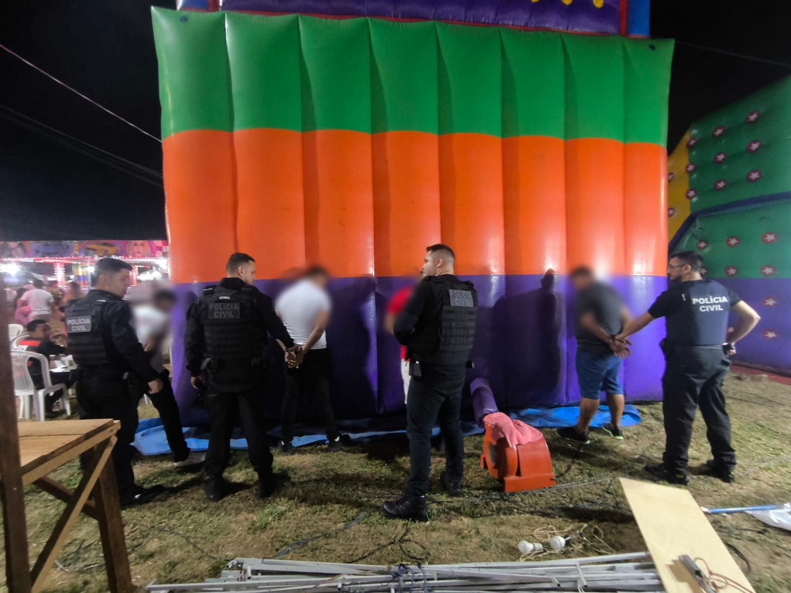Quatro são presos por aplicar golpes com jogos de azar na Expofeira do Amapá; VÍDEO
