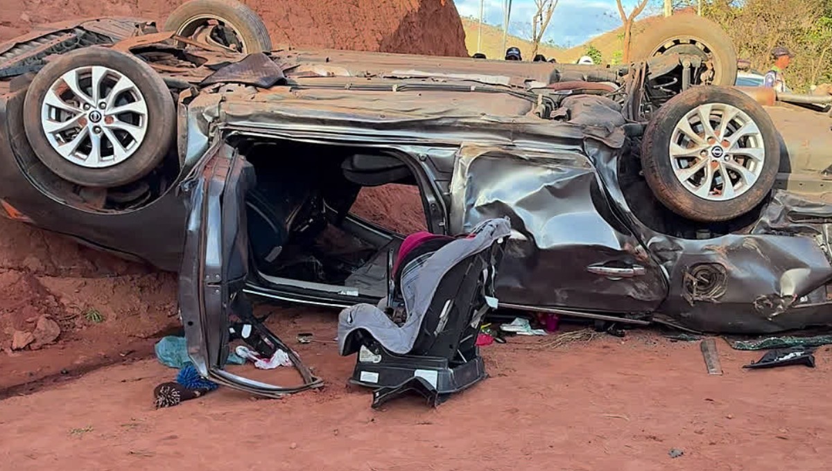 Adolescente morre e duas jovens ficam feridas após carro capotar em Tarumirim