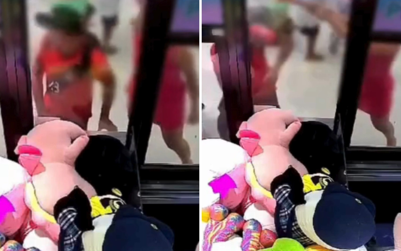 Mulher tenta tirar à força homem que usava máquina de pelúcia em shopping de Goiânia; vídeo