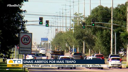 TV Anhanguera testa 'Onda Verde' nos semáforos de Palmas; confira