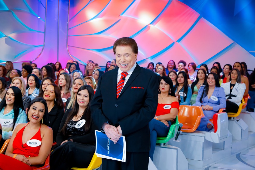 Silvio Santos anima a plateia &mdash; Foto: Lourival Ribeiro/SBT