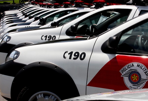 Viaturas da Polícia Militar de São Paulo. — Foto: Ciete Silvério/GESP