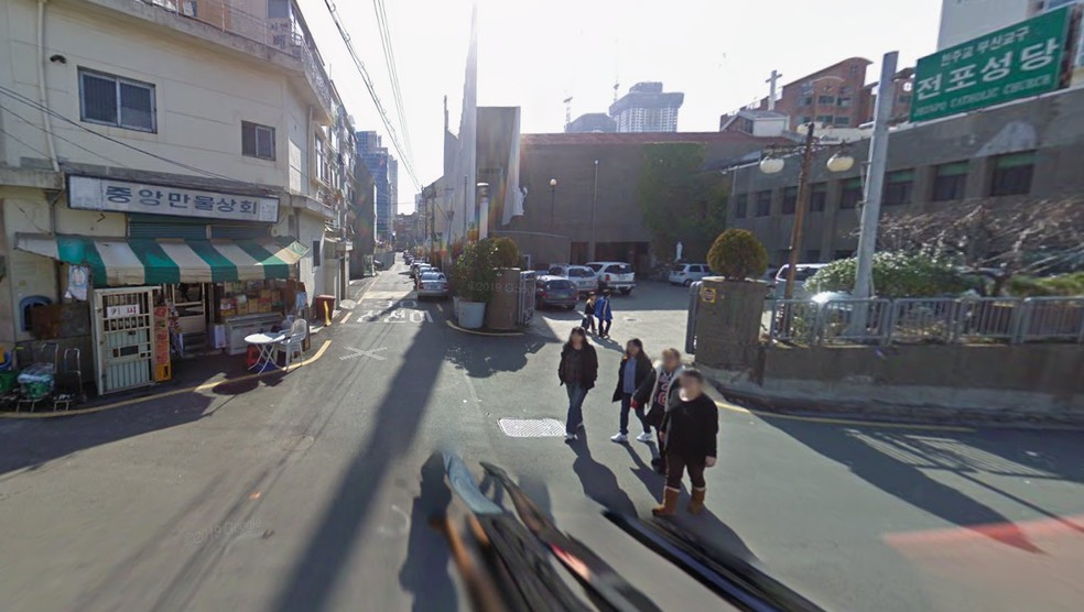 Imagem da cidade de Busan, na Coreia do Sul — Foto: Reprodução/Google Maps