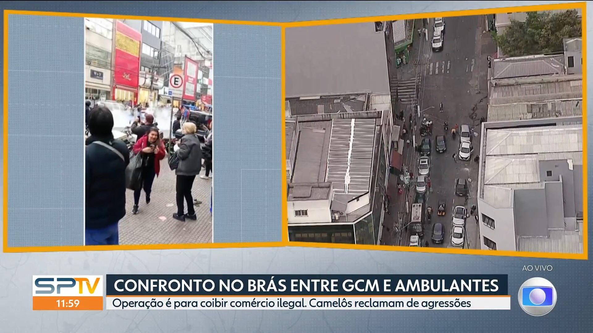 Operação da GCM contra ambulantes no Brás tem tumulto, bomba de gás e jovem detido