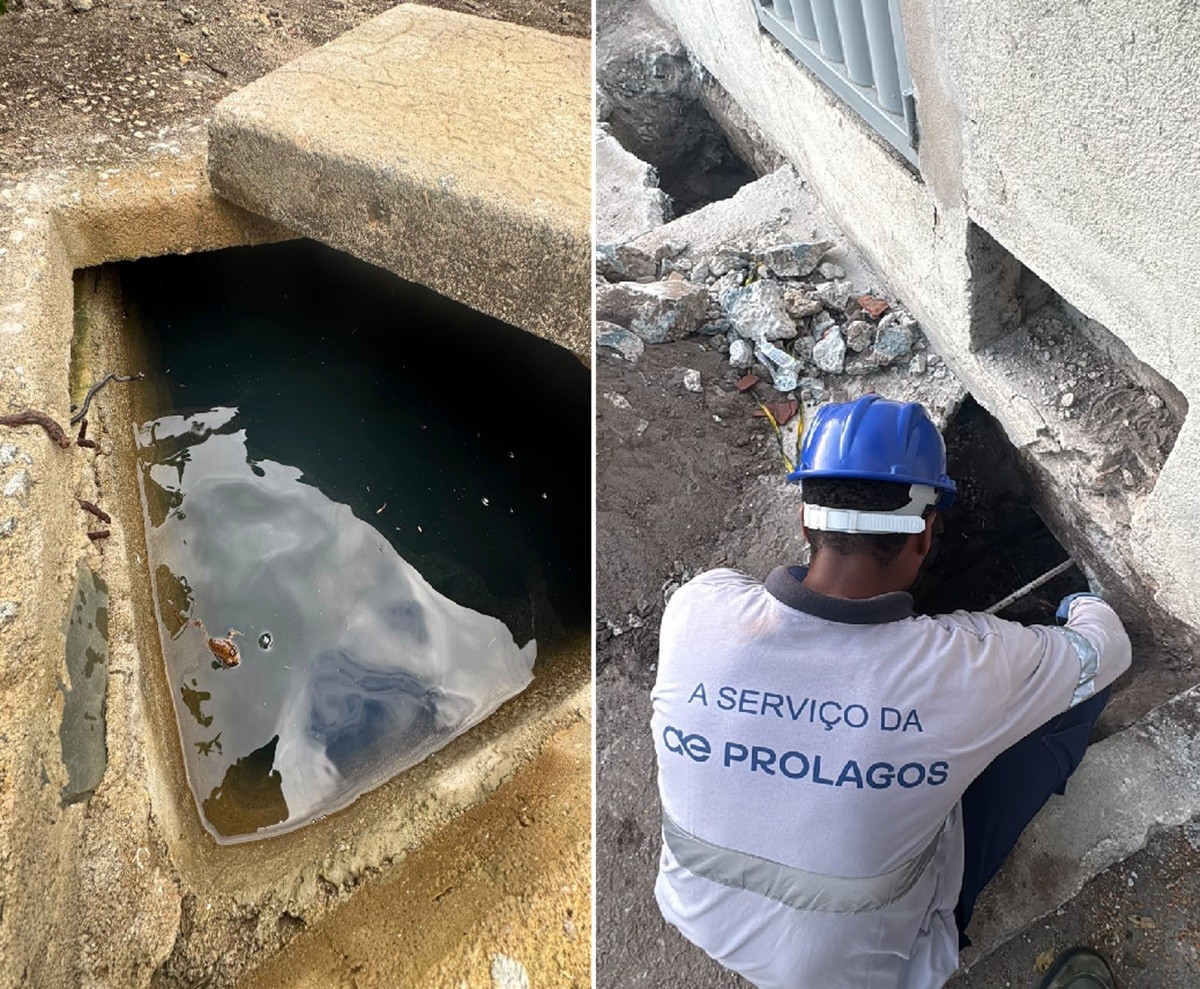 Supermercado é flagrado com 'gato de água' em Cabo Frio