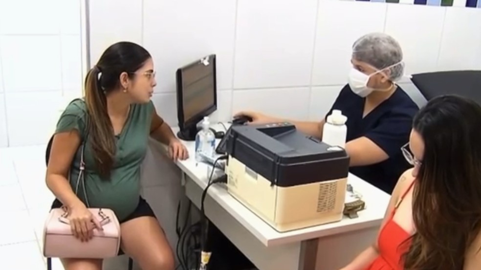 Fortaleza inicia vacinação de gestantes contra bronquiolite e pneumonia — Foto: TV Verdes Mares