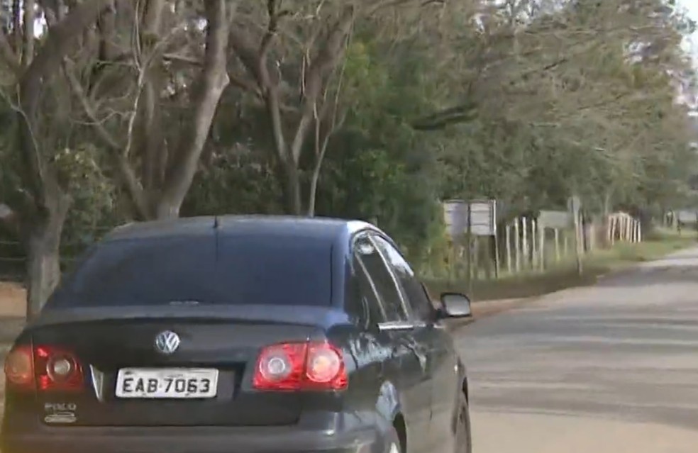 Saída de Christian Cravinhos da Penitenciária II de Tremembé, em 2017 — Foto: Reprodução/TV Vanguarda