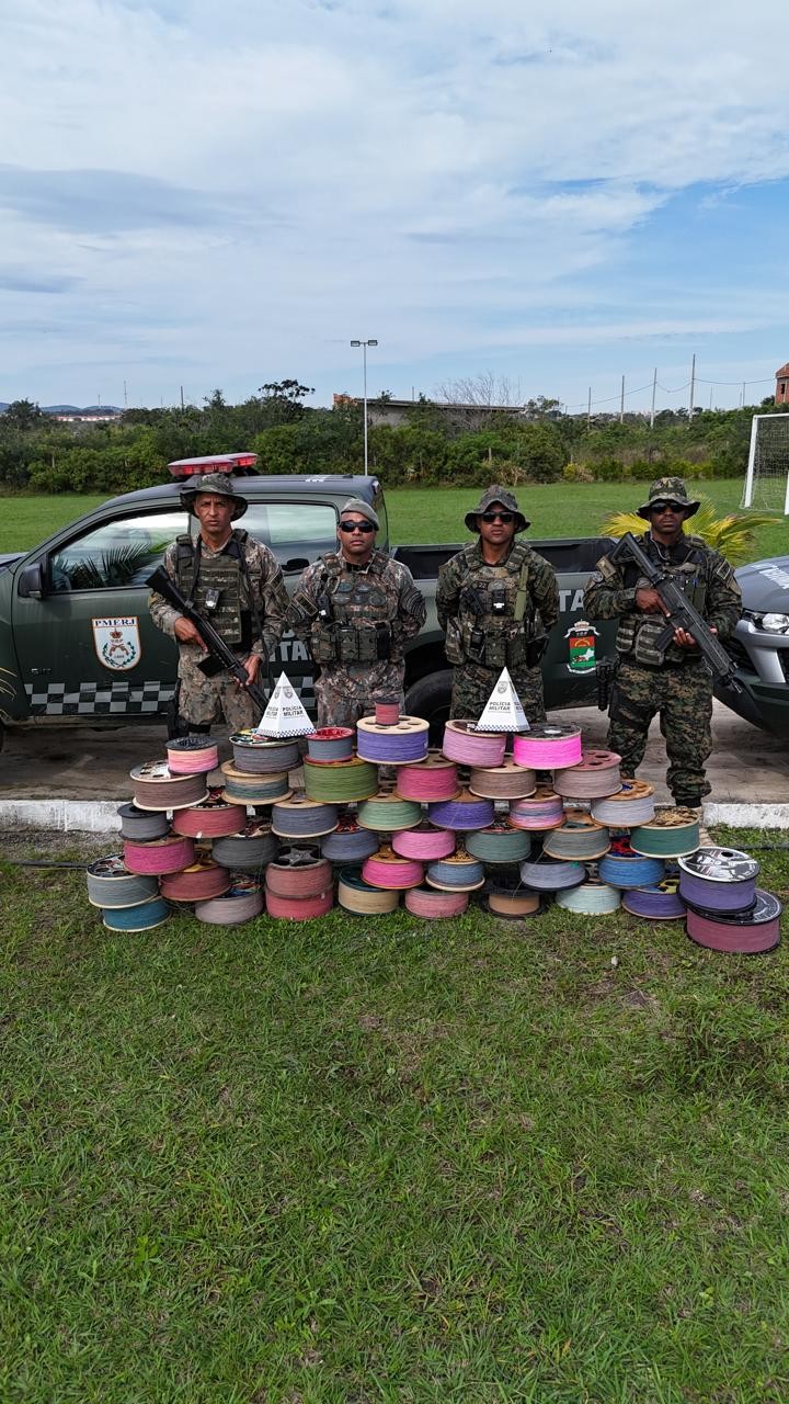Denúncia resulta na apreensão de 44 carretéis de linha chilena durante festival de pipas em São Pedro da Aldeia 