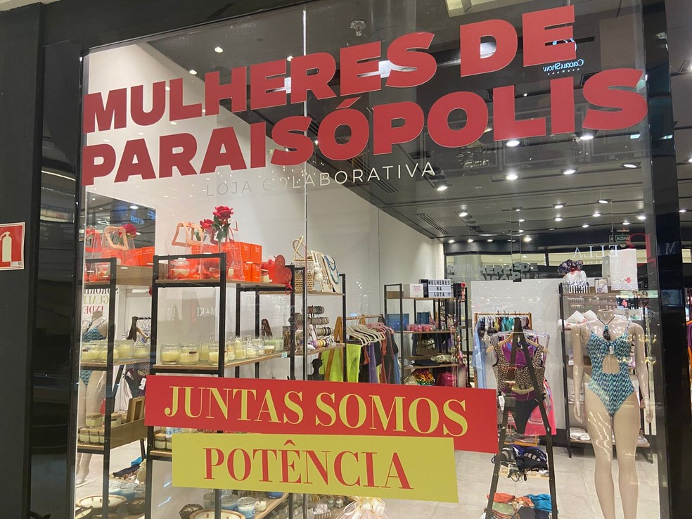 A loja reúne produtos de 25 empreendedoras de Paraisópolis. — Foto: Edson Valente/g1 SP