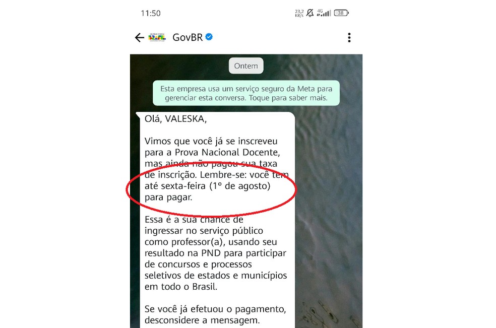 Valeska e Angélica dizem que o próprio governo enviou mensagem falando da prorrogação do prazo — Foto: Arquivo pessoal