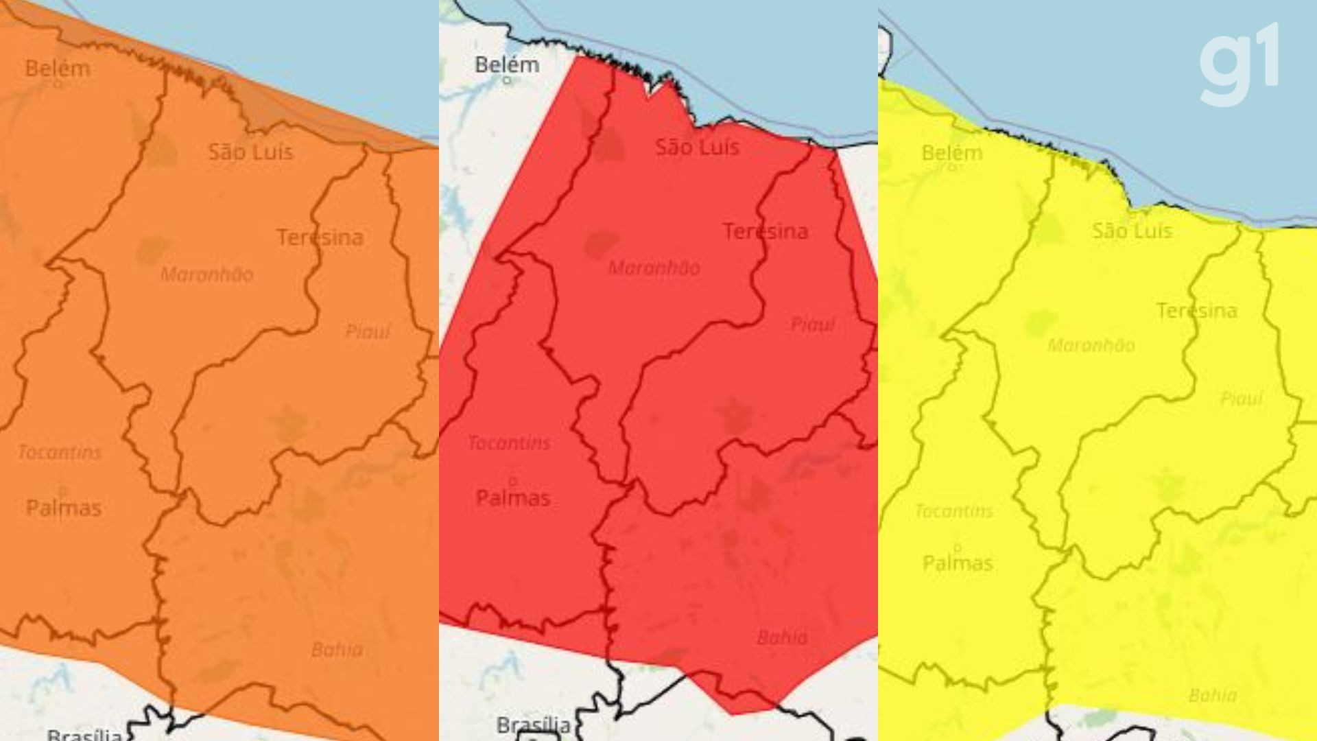Inmet emite três alertas de chuvas intensas para todo o MA; há riscos de alagamentos e ventos fortes