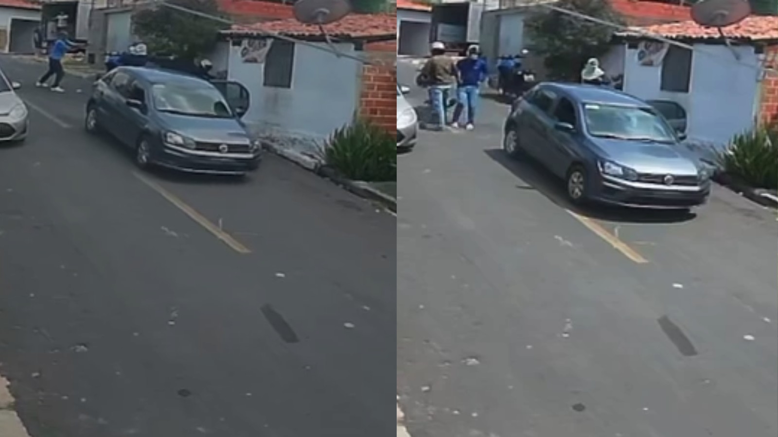 Dois homens são assassinados a tiros em casa na Zona Leste de Teresina; câmera registrou crime