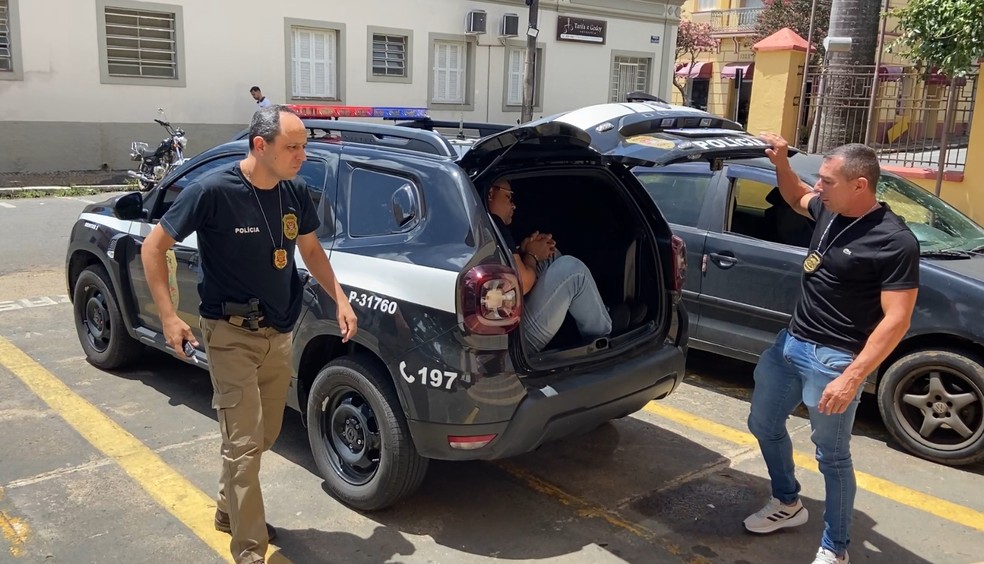 Suspeito foi preso pela Polícia Civil de Socorro nesta terça-feira (16) — Foto: Wesley Justino/EPTV
