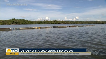 Qualidade da água do lago de Palmas é analisada por pesquisadores