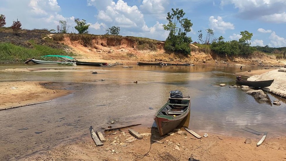 Rio da região do Lagos no Amapá seca e famílias ficam sem água potável — Foto: Prefeitura de Tartarugalzinho/Divulgação