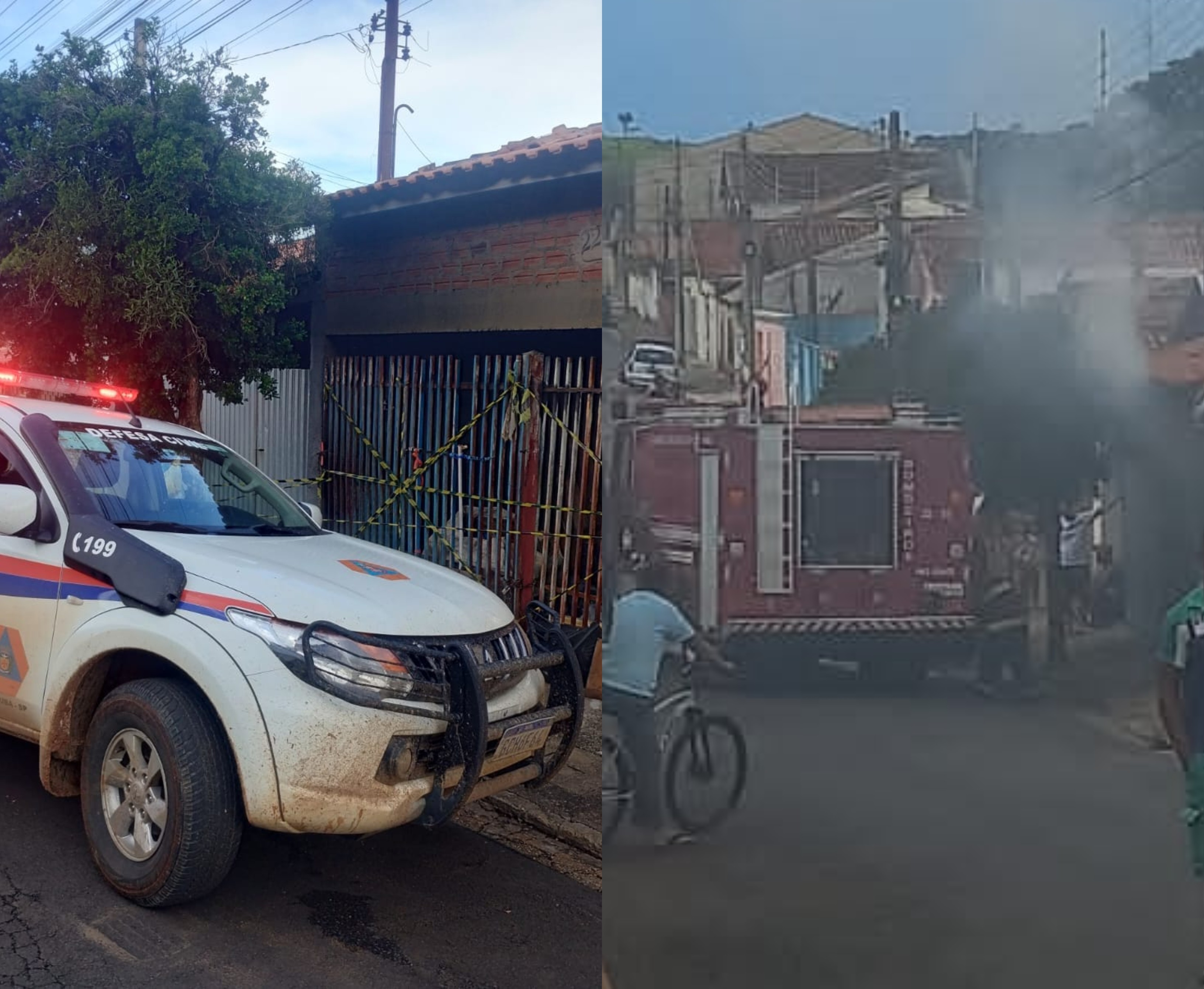 Casa é interditada após morador provocar incêndio em Angatuba