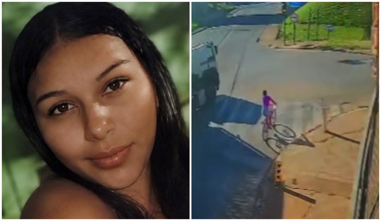 VÍDEO: adolescente de 15 anos morre atropelada por caminhão em grave acidente no interior de SP 