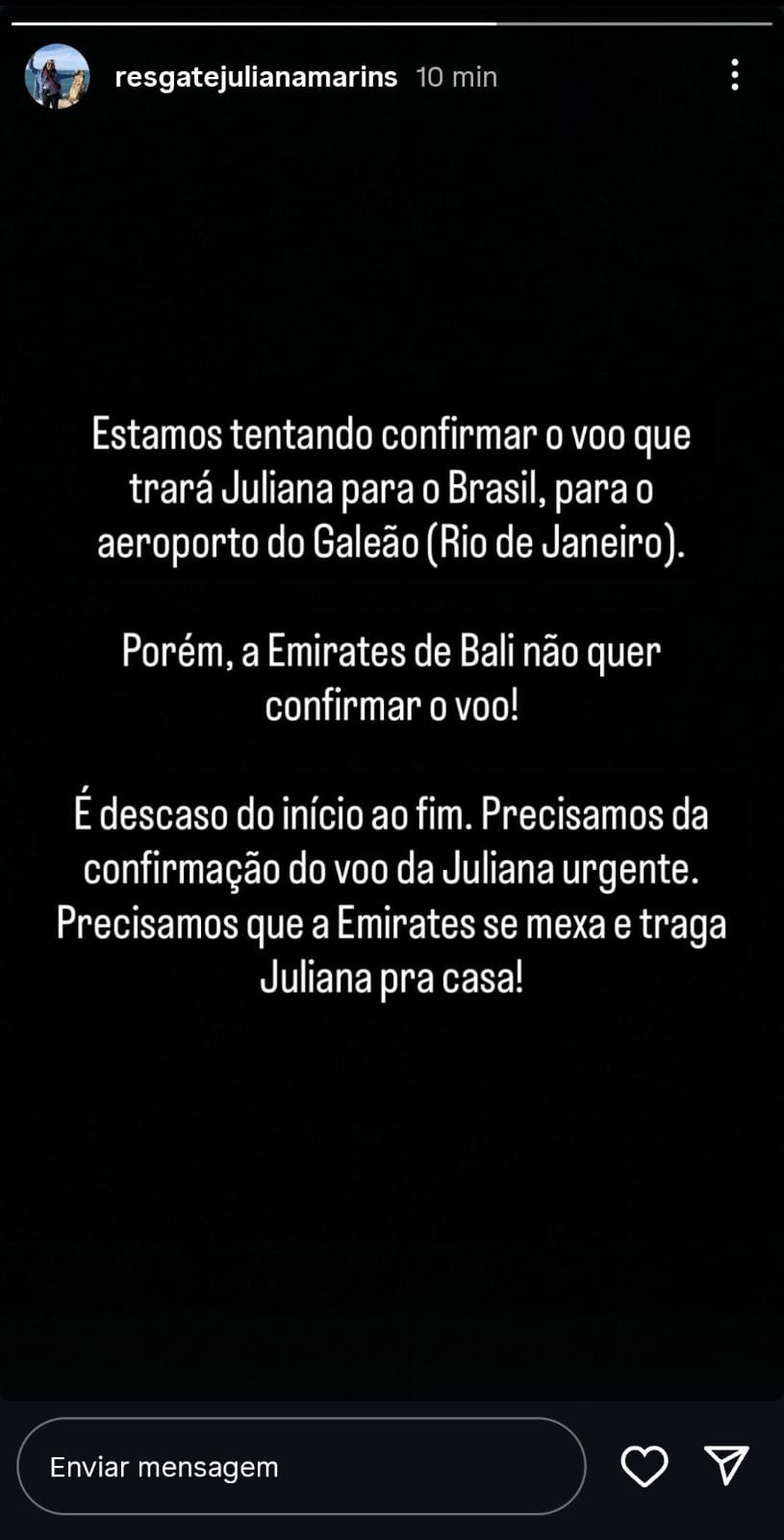 Família de Juliana Marins faz apelo a companhia aérea para realizar traslado