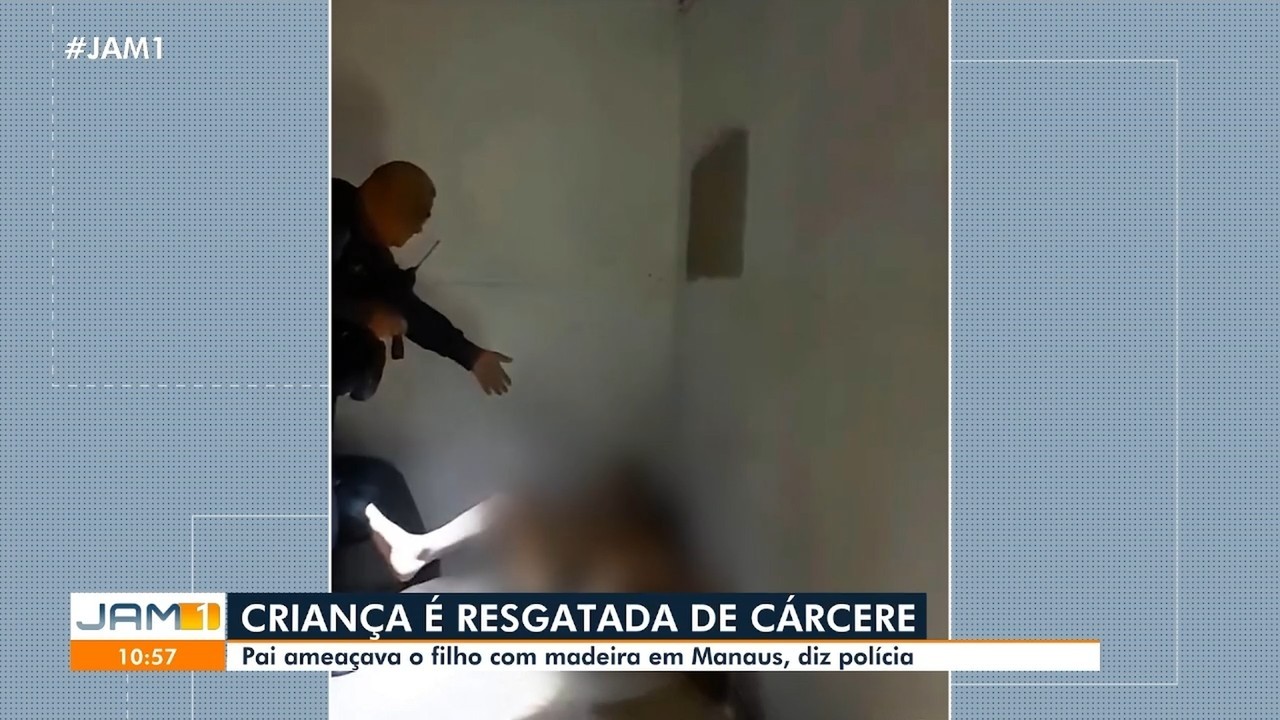 Pai é preso após manter filho em cárcere e ameaçar com pedaço de madeira em Manaus