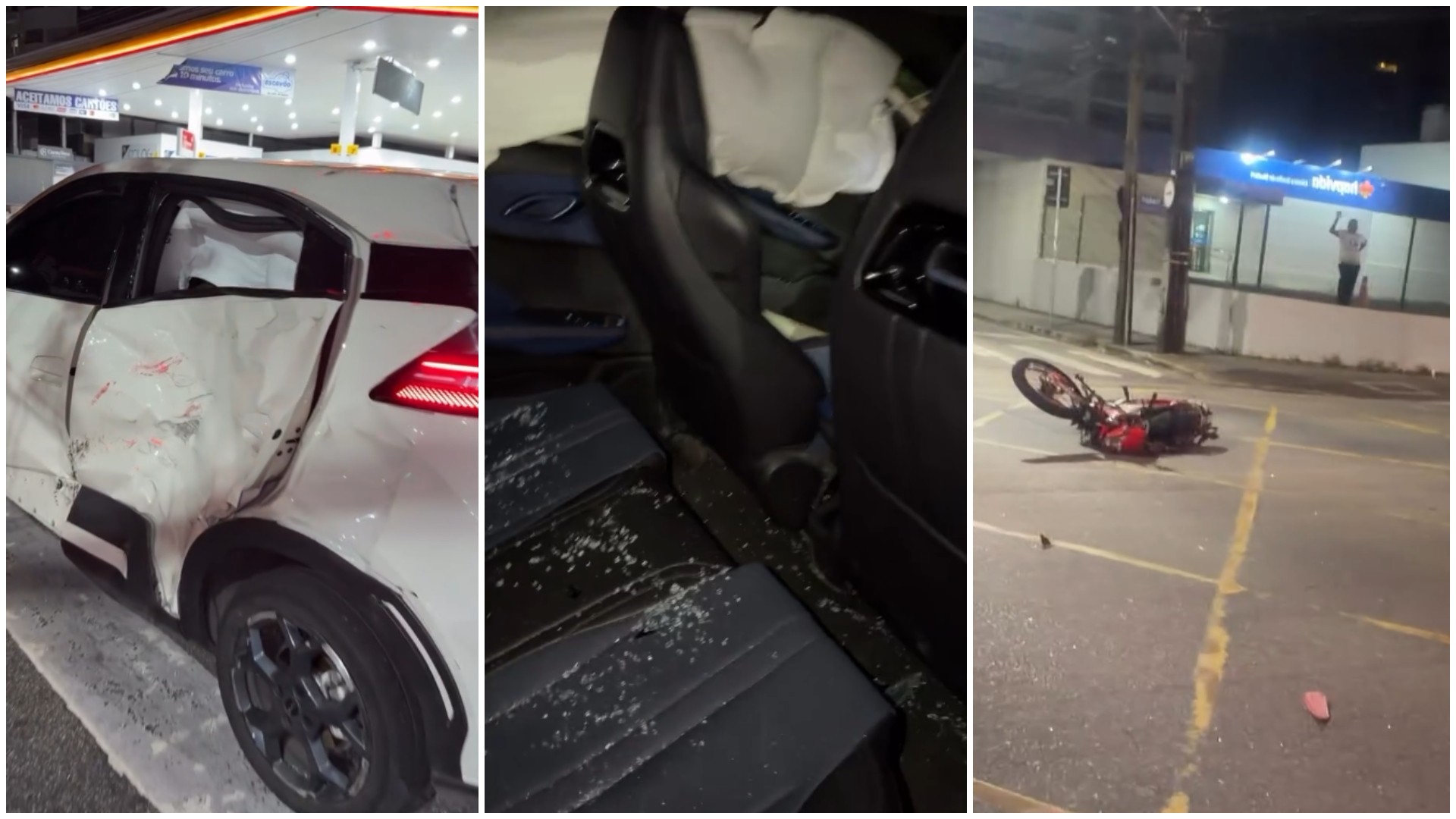 Vídeo: Cantor Waldonys sofre acidente em carro por app, em Fortaleza
