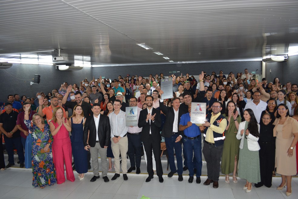 Cerimônia de entrega do título de "Cidade Angels" para o município de Quixeramobim, no Ceará. — Foto: Reprodução