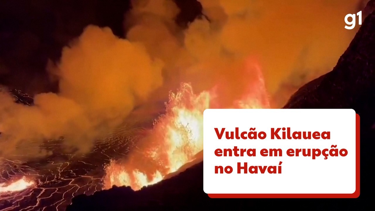 Vulcão Kilauea entra em erupção no Havaí, nos Estados Unidos; VÍDEO