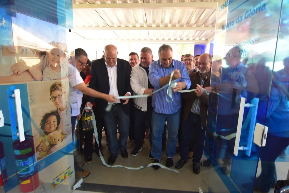 Obras da Unidade Básica de Saúde do Bairro da Glória foram inauguradas neste sábado em Petrópolis — Foto: Prefeitura de Petrópolis/Divulgação