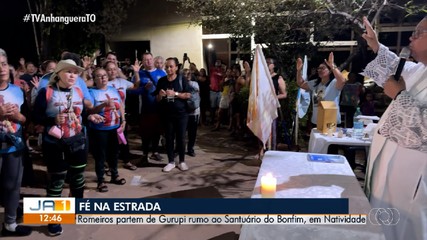 Caminhada de fé: romeiros partem de Gurupi rumo à Natividade