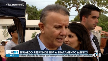 Prefeito de Palmas, Eduardo Siqueira Campos, responde bem ao tratamento médico