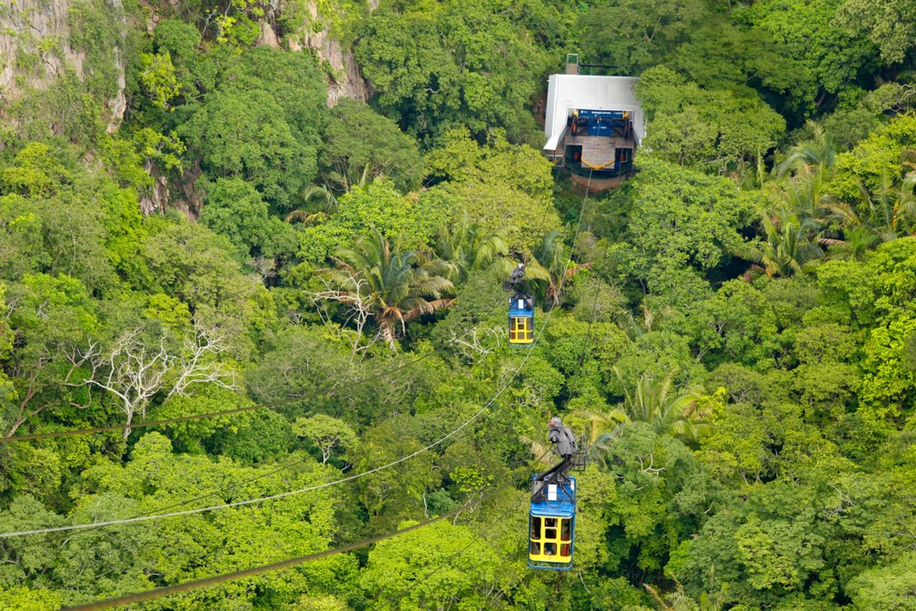 Teleférico do Parque nacional de Ubajara já transportou mais de 100 mil visitantes — Foto: Divulgação/Governo do Ceará