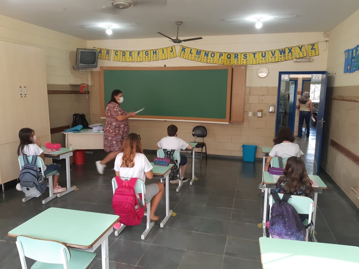 Sala de aula da Fundação CASA, unidade Morro Azul em Limeira