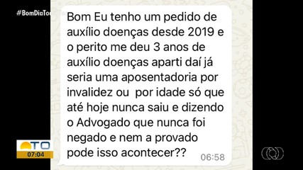Telespectadores tiram dúvidas sobre auxílio-doença no Bom Dia Responde