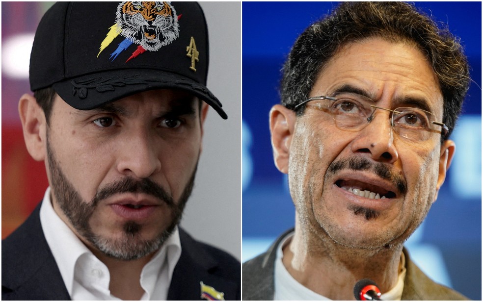 Abelardo de la Espriella e Iván Cepeda — Foto: Reuters/Luisa Gonzalez; Reuters/Sergio Acero