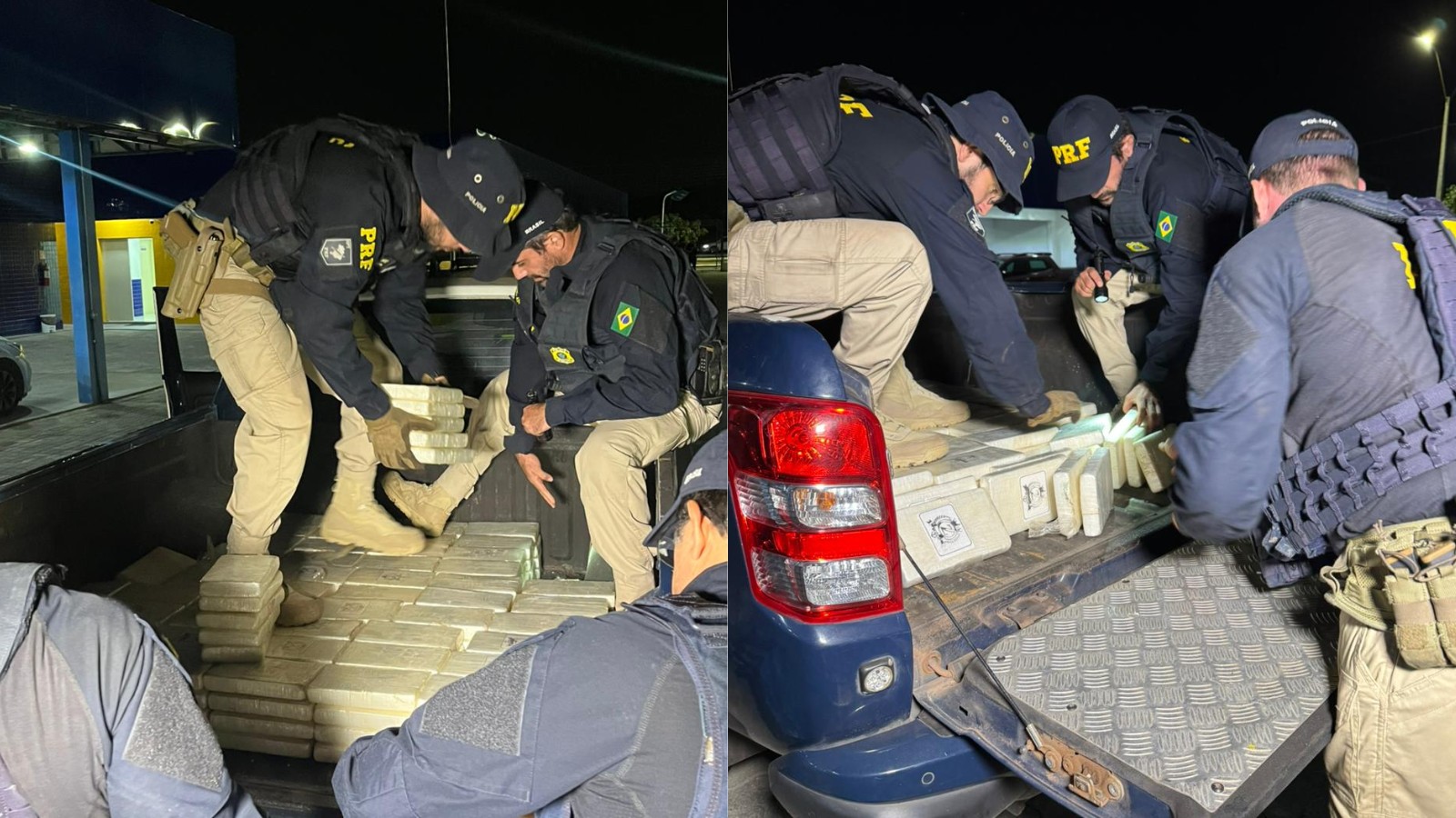 Lanterna queimada leva PRF a apreender 475 kg de cocaína em caminhão no PI