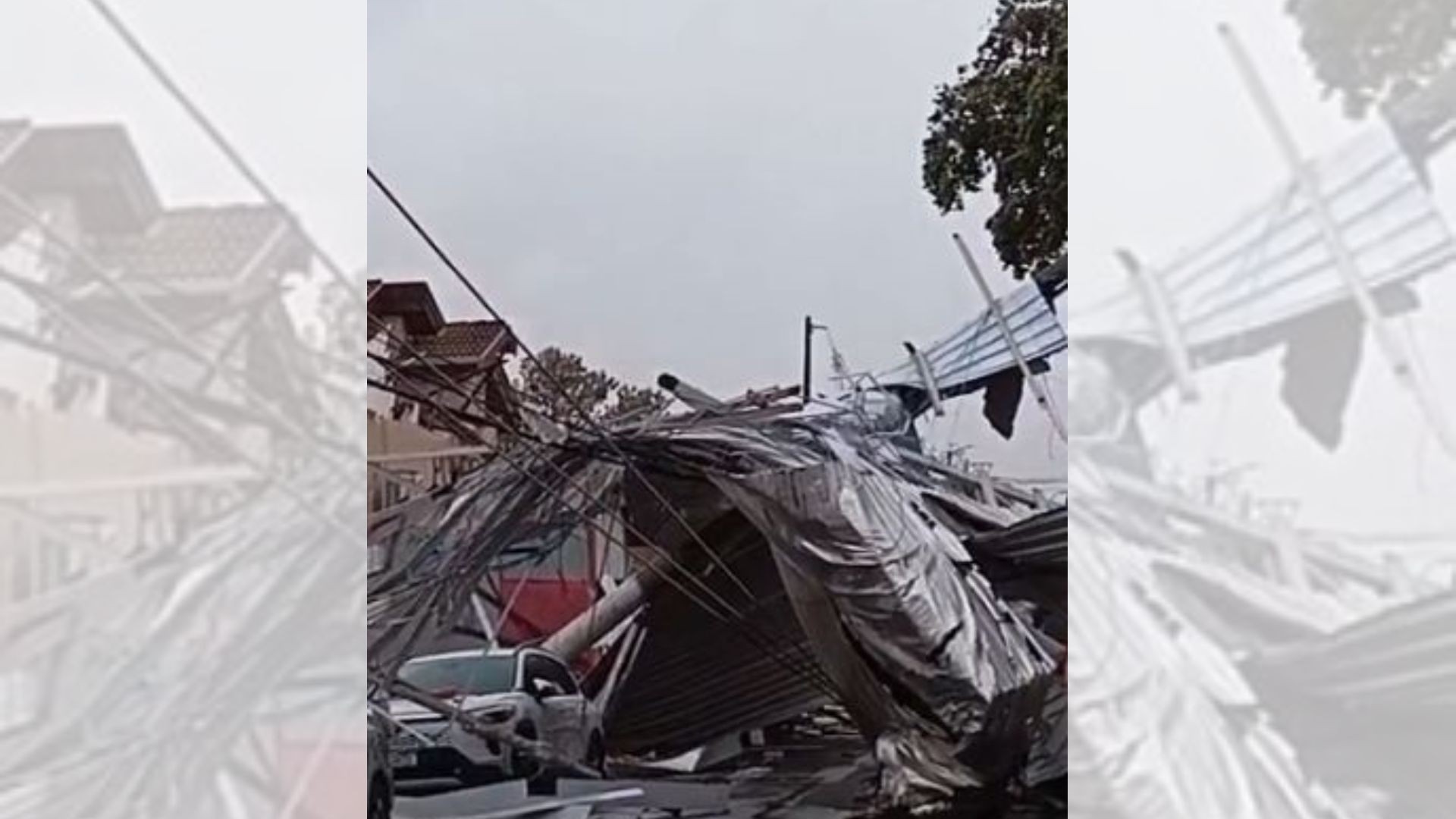 Temporal com rajadas de vento provoca destelhamentos e estragos em cidades do interior de SP