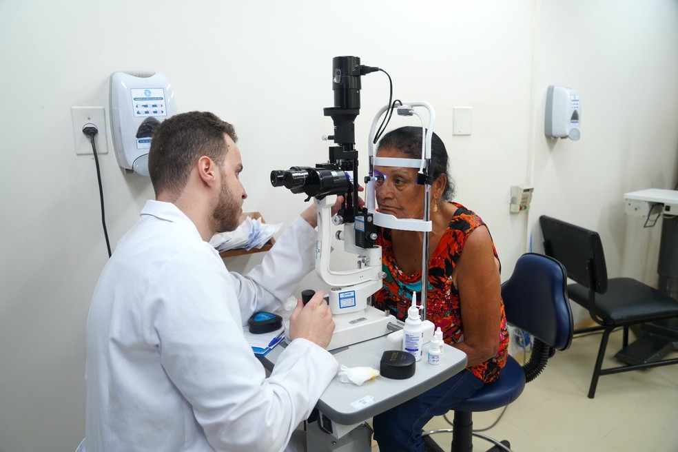 Número de consultas oftalmológicas na rede pública aumentou — Foto: Divulgação/Iamspe
