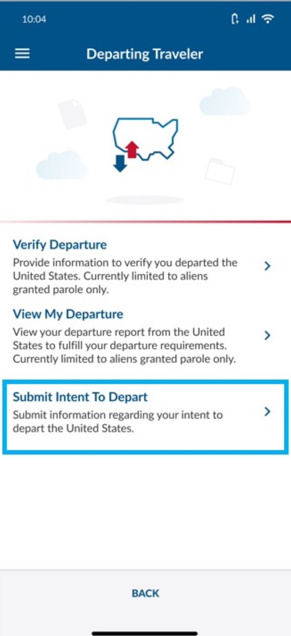 Governo Trump mostrou nova interface do aplicativo CBP em rede social — Foto: X / Reprodução