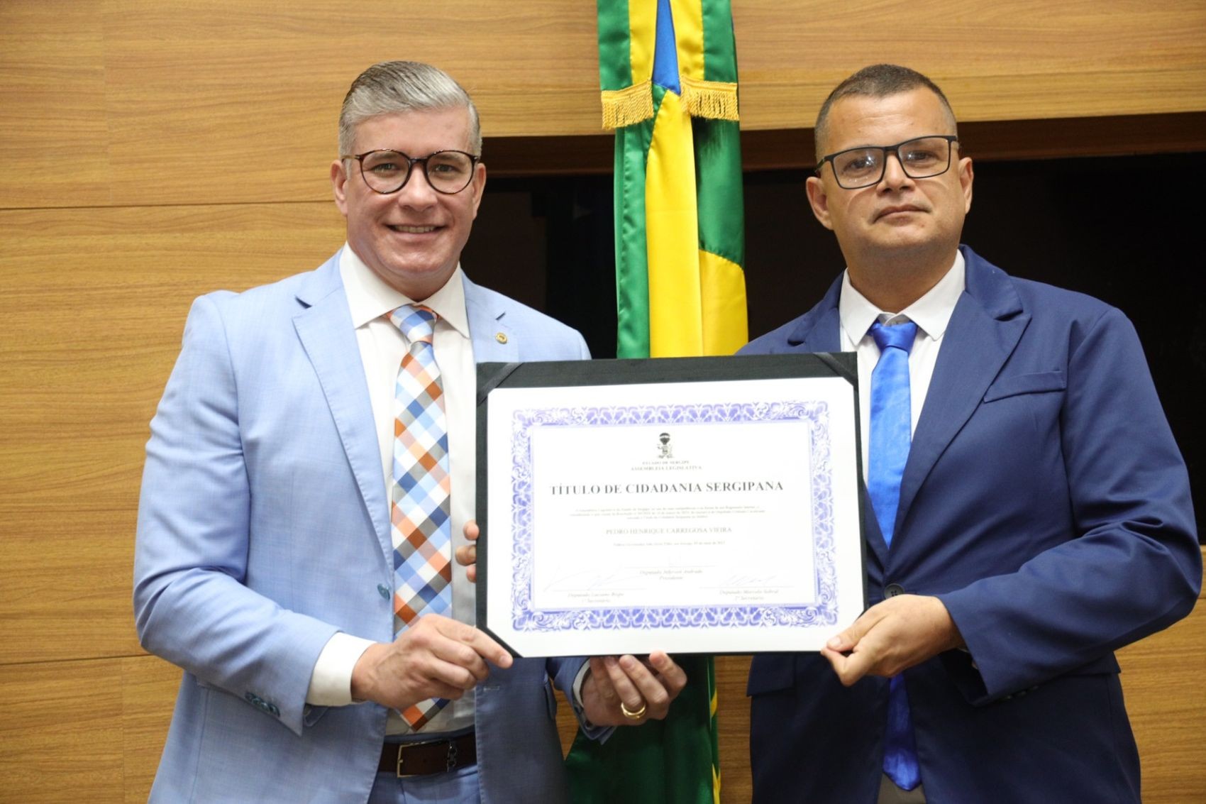Jornalista da TV Sergipe Pedro Carregosa recebe título de cidadão sergipano 