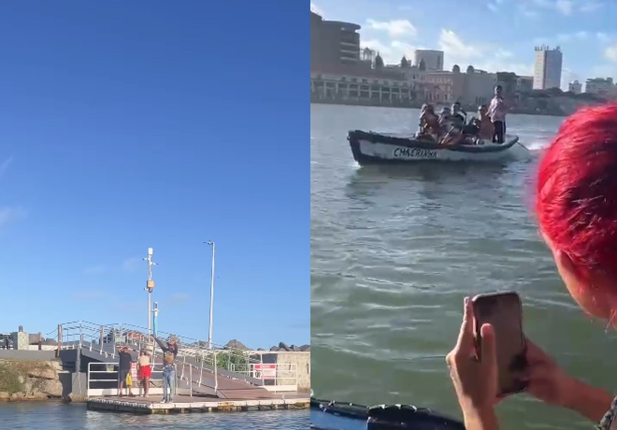 Barqueiro 'esquece' de prender barco e deixa passageiros à deriva em passeio no Rio Capibaribe, no Recife; VÍDEO