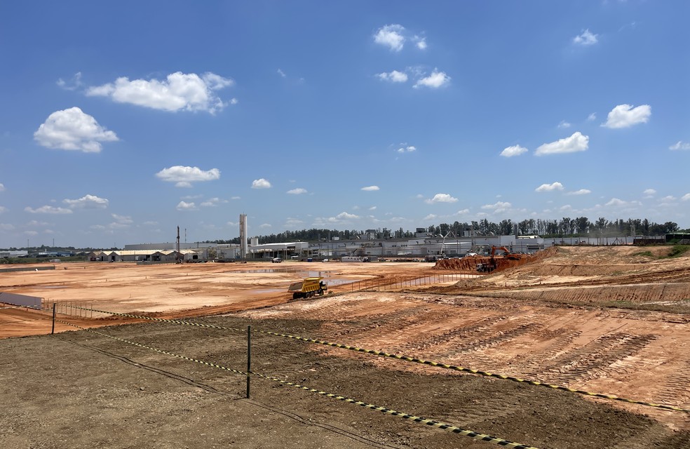 Toyota lança pedra fundamental sobre investimentos de R$ 11 bilhões em Sorocaba (SP) — Foto: Marcel Scinocca/g1