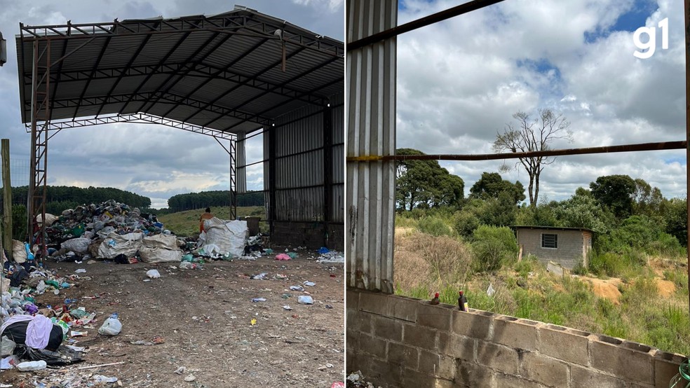 Galp�o de reciclagem foi interditado em Bom Jesus &mdash; Foto: Divulga��o/Minist�rio do Trabalho e Emprego