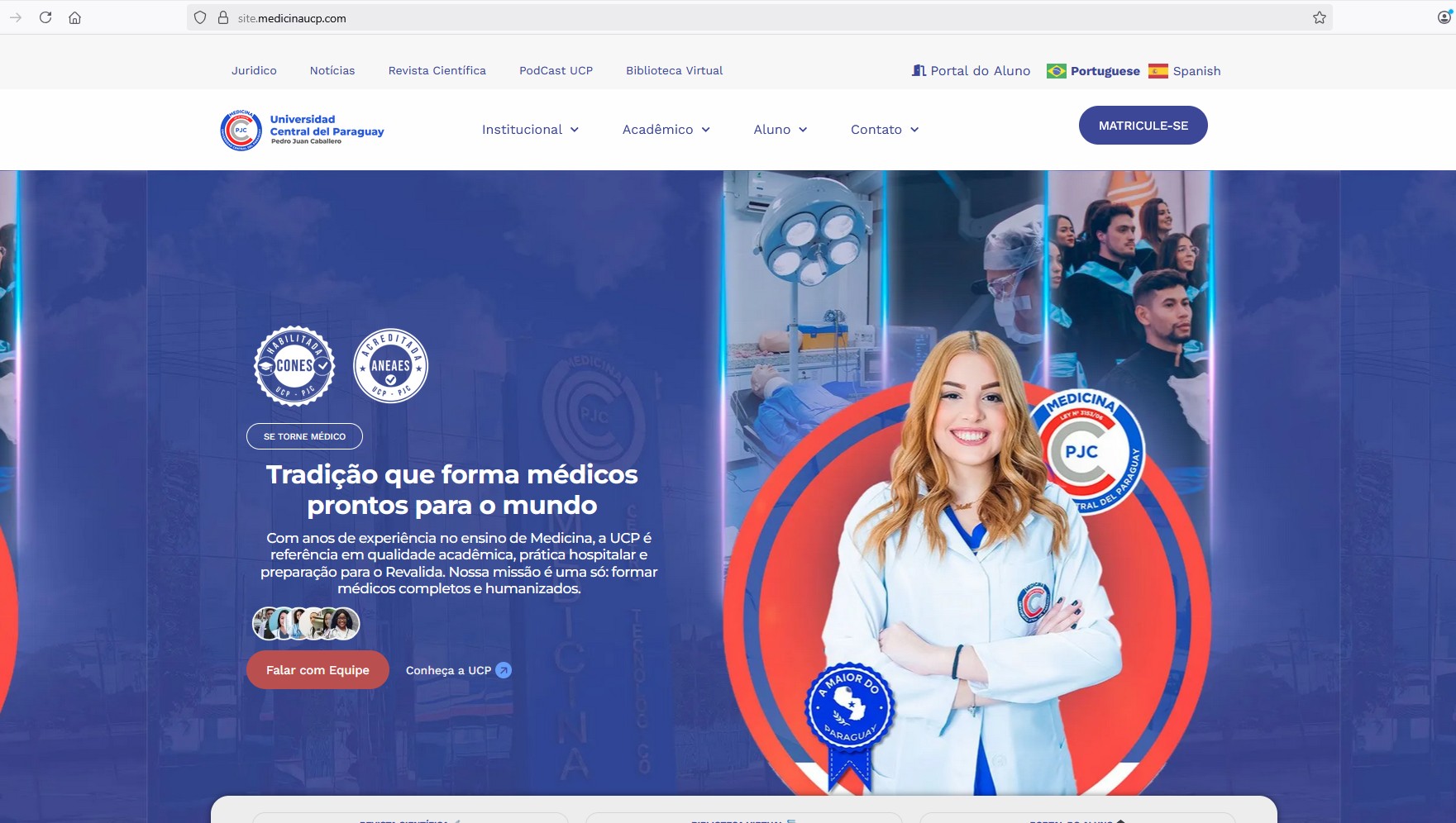 UCP de Pedro Juan: novo site institucional facilita e agiliza vida acadêmica